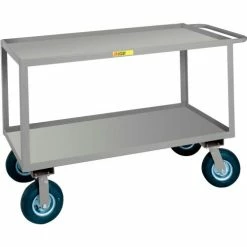 Cheap ❤️ Little Giant® Instrument Cart w/Lip Shelves, 1200 lb. Cap, 48"L x 24"W x 33-1/2"H, Gray 🥰