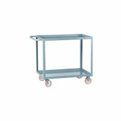 Best reviews of 🌟 Little Giant® Welded Service Cart w/2 Lip Shelves, 1200 lb. Capacity, 48"L x 30"W x 35"H, Gray 🥰