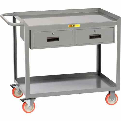 Buy π Little Giant® Mobile Workstation w/2 Drawers, 1200 lb. Capacity, 36"L x 24"W x 34"H, Gray βοΈ