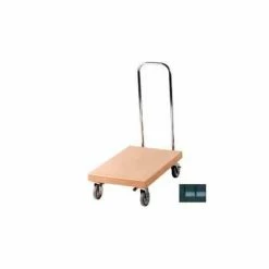 Hot Sale ❤️ Cambro® Utility Truck w/Chrome Handle, 600 lb. Capacity, 32-1/8"L x 19-3/4"W x 38-1/2"H, Black 😍