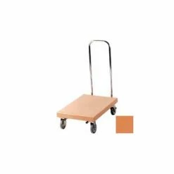 Budget 👍 Cambro® Utility Truck w/Chrome Handle, 600 lb. Capacity, 32-1/8"L x 19-3/4"W x 38-1/2"H, Beige ✔️