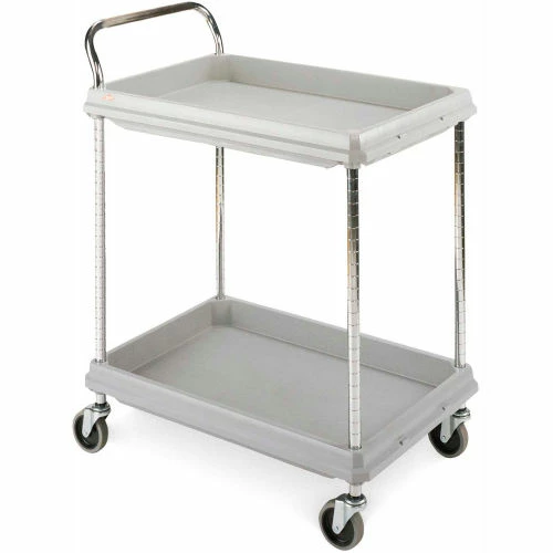 Cheap β€οΈ Metro® Utility Cart w/2 Shelves, 300 lb. Capacity, 38"L x 27"W x 41"H, Gray β