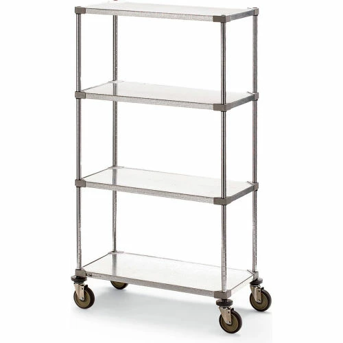 Best reviews of โค๏ธ Metro® Super Erecta Shelf Truck w/4 Shelves, 900 lb. Capacity, 36"L x 24"W x 68"H, Silver โ