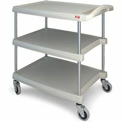 Wholesale 👏 Metro® Utility Cart w/3 Shelves, 400 lb. Capacity, 34-3/8"L x 23-7/16"W x 35-1/2"H, Gray 🎉