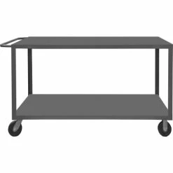 Deals 💯 Durham Mfg.® Heavy Duty Utility Cart HET-3060-2-5K-95 - 4000 Lb. Cap. 2 Shelves 8" Wheels 🤩