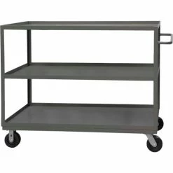 Wholesale 👏 Durham Mfg.® Stock Service Cart RSC-2448-3-3K-TLD-95 - 3000 Lb. Cap. Top Lip Down 3 Shelves 🎉