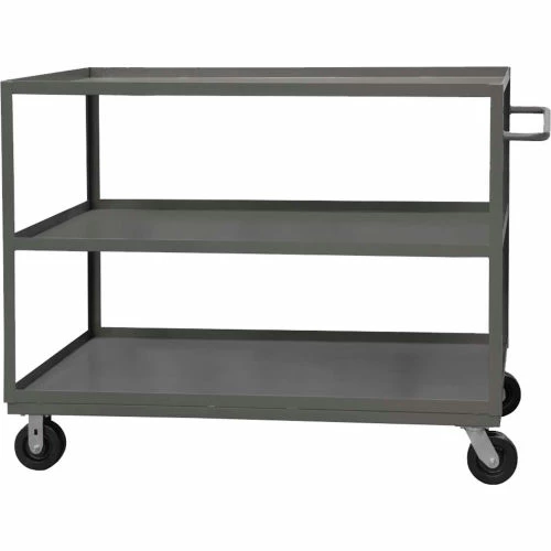 Wholesale ๐ Durham Mfg.® Stock Service Cart RSC-2448-3-3K-TLD-95 - 3000 Lb. Cap. Top Lip Down 3 Shelves ๐