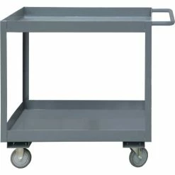 Promo 🎁 Durham Mfg. Durham Mfg® 2 Shelf Stock Cart RSC3-1830-2-95 3" Lips 1200 Lb. Capacity 30 x 18 💯