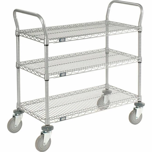 Cheapest ๐ฅฐ Nexel® Utility Cart w/3 Shelves & Pneumatic Casters, 1200 lb. Cap, 30"L x 18"W x 42"H ๐ - Image 6