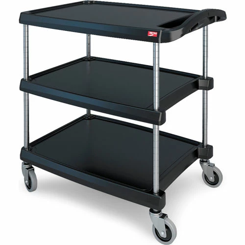 Promo π Metro® Utility Cart w/3 Shelves, 400 lb. Capacity, 34-3/8"L x 23-7/16"W x 35-1/2"H, Black π₯°