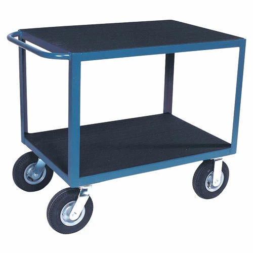 Promo π₯° Jamco Handle Cart w/8" Pneumatic Casters & Vinyl Mat, 1200 lb. Capacity, 48"L x 24"W x 34"H, Gray π