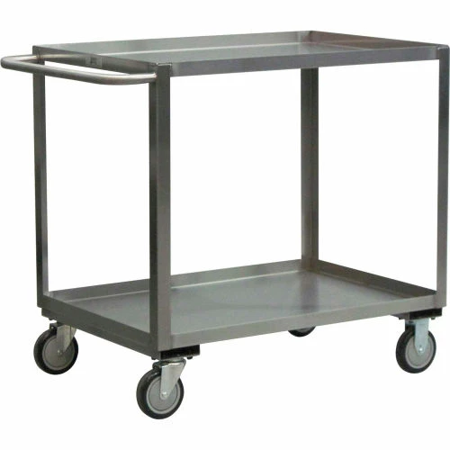 New π Jamco Steel Cart w/2 Shelves & 5" Casters, 1200 lb. Capacity, 54"L x 31"W x 35"H π