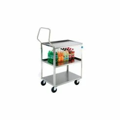 Cheap ❤️ Lakeside® Handler Steel Utility Cart w/3 Shelves, 500 lb. Capacity, 27-5/8"L x 17-3/4"W x 44"H 🎁