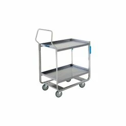 Best Sale ✨ Lakeside® Transport Utility Cart w/2 Shelves, 1000 lb. Cap, 55"L x 22-3/4"W x 39-3/8"H, Gray 🧨