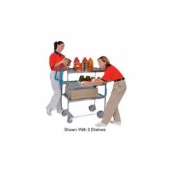 Cheap 🔥 Lakeside® Ergo-One Steel Utility Cart w/2 Shelves, 700 lb. Cap, 35-3/8"L x 18-5/8"W x 46-3/4"H 😉