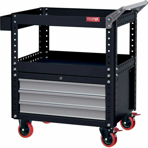 Best reviews of ๐ Shuter® Steel Utility Cart, w/3 Lower Drawers, 800 lb. Cap, 34-3/8"L x 19-2/3"W x 34-2/3"H ๐
