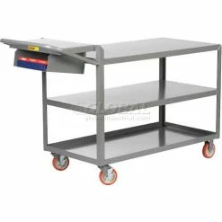 Buy 💯 Little Giant® Order Picking Truck w/2 Flush & 1 Lip Shelf, 1200 lb. Cap, 32"L x 18"W x 39"H 👏