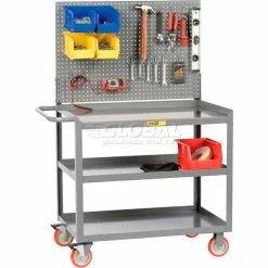 Top 10 ❤️ Little Giant® Mobile Workstation w/Pegboard & 3 Shelves, 1200 lb. Capacity, 36"L x 24"W x 35"H 🛒