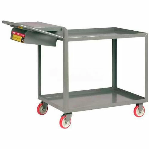 Promo π Little Giant® Order Picking Truck w/2 Tray Shelves & Storage Pocket, 32"L x 18"W x 39"H, Gray π₯