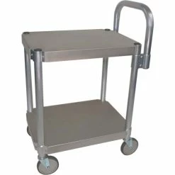 Budget 🔥 Prairie View Aluminum Utility Cart w/2 Shelves, 400 lb. Capacity, 48"L x 24"W x 36"H 😍