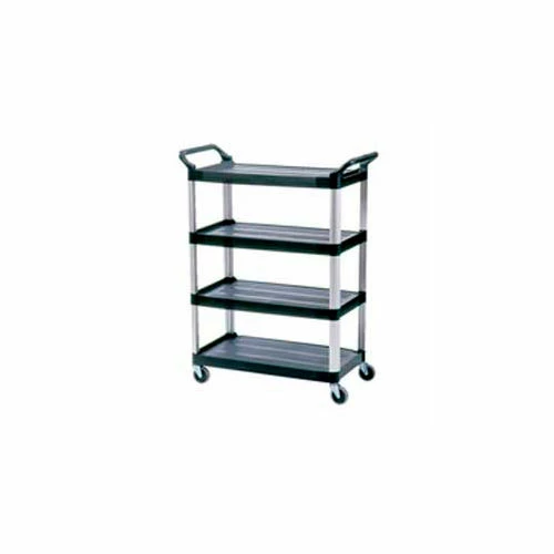 Flash Sale π Rubbermaid® Xtra Service Cart w/4 Shelves, 300 lb. Capacity, 40-3/5"L x 20"W x 51"H, Black β - Image 6