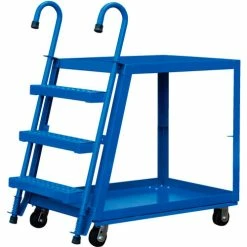 Cheapest 🎉 Vestil Steel Stockpicker Truck w/2 Shelves, 1000 lb. Capacity, 39-3/4"L x 22"W x 49-3/4"H ❤️