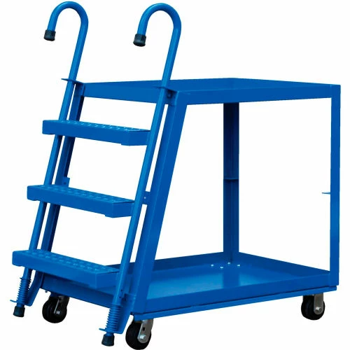 Cheapest π Vestil Steel Stockpicker Truck w/2 Shelves, 1000 lb. Capacity, 39-3/4"L x 22"W x 49-3/4"H β€οΈ