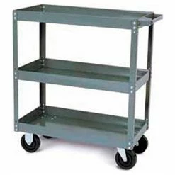Budget ✨ Steel Stock Cart w/3 Shelves, 1000 lb. Capacity, 36"L x 18"W x 35"H 👏