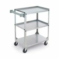 Best reviews of ⌛ Vollrath® Stainless Steel Utility Cart, 300 lb. Capacity, 15-1/2"L x 15-1/2"W x 32-5/8"H 🥰