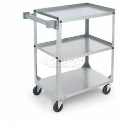 Discount ⭐ Vollrath® Stainless Steel Utility Cart, 400 lb. Capacity, 17-3/4"L x 17-3/4"W x 33-3/4"H 😍