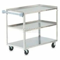 Best Sale 😀 Vollrath® Steel Utility Cart, 500 lb. Capacity, 39-1/2"L x 21"W x 33-1/4"H 🥰