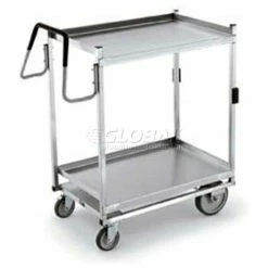 Best Sale 👏 Vollrath® Stainless Steel Standard Cart w/2 Shelves, 900 lb. Capacity, 23"L x 23"W x 44-1/2"H 🧨