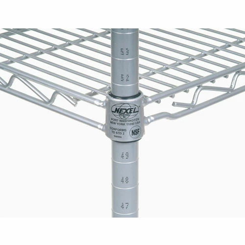 Hot Sale π Nexel® Chrome Curbside Cart w/3 Shelves & Polyurethane Casters, 48"L x 21"W x 40"H π - Image 3