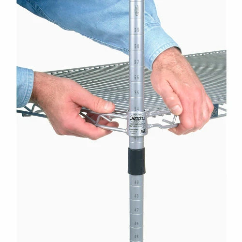 Best Sale 😀 Nexelate® Curbside Cart w/3 Wire Shelves & Polyurethane Casters, 60"L x 18"W x 40"H ✔️ - Image 4